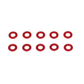CM-A005-05 Aluminum Washer 3X6X0.5mm (Red/10Pcs)