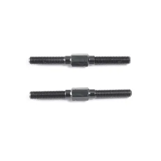 F019 Alu Turnbuckle M3X33mm (Black/2Pcs)