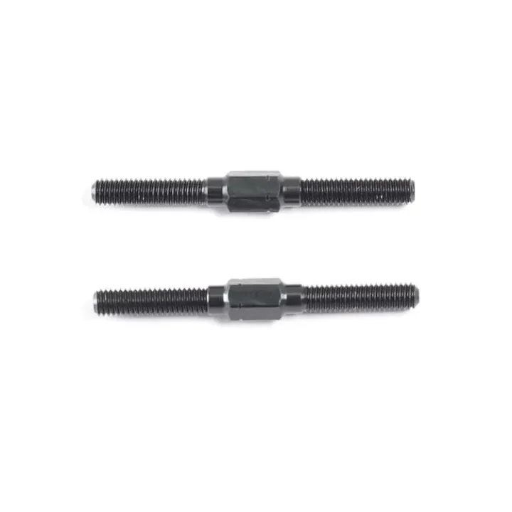 F019 Alu Turnbuckle M3X33mm (Black/2Pcs)